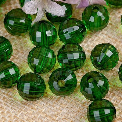 Transparent Acrylic Beads TACR-NH0001-H-12-1