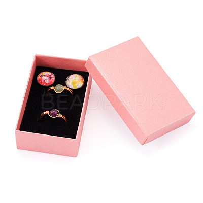 Rectangle Cardboard Paper Jewelry Box LS-CON-TAC0015-01A-1