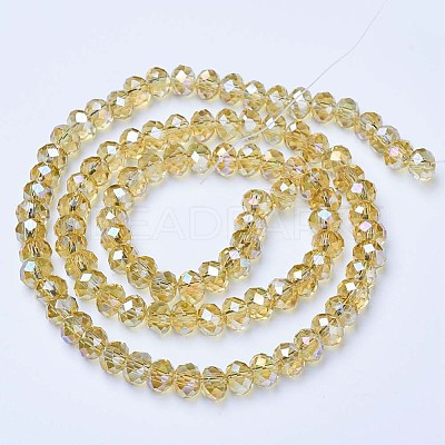 Electroplate Glass Beads Strands LS-EGLA-A034-T1mm-B18-1
