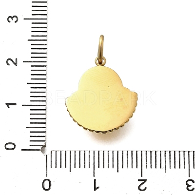 304 Stainless Steel Pendants STAS-Q337-13G-1
