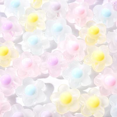 50Pcs 5 Colors Transparent Acrylic Beads TACR-CC0001-03-1