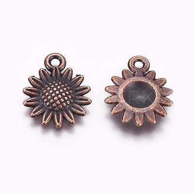 Tibetan Style Alloy Pendants A-PALLOY-WH0066-12R-1
