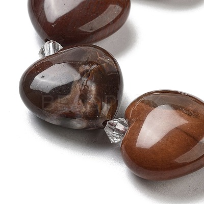 Natural Petrified Wood Beads Strands G-C150-A08-01-1