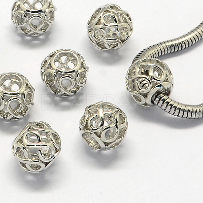 Alloy European Beads X-PALLOY-S079-004P-1