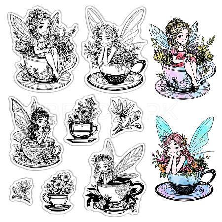 Plastic Stamps DIY-WH20018-0182-1