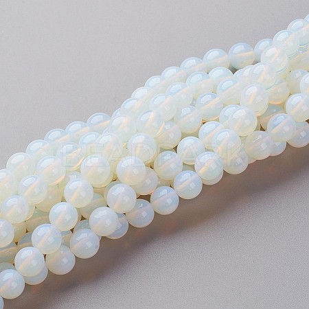 16 inch long Opalite Loose Beads LS-GSR8mmC081-1