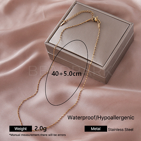 Vintage 304 Stainless Steel Chain Necklaces VZ3032-2-1