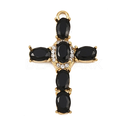 304 Stainless Steel Rhinestone Pendants STAS-P430-02G-01-1