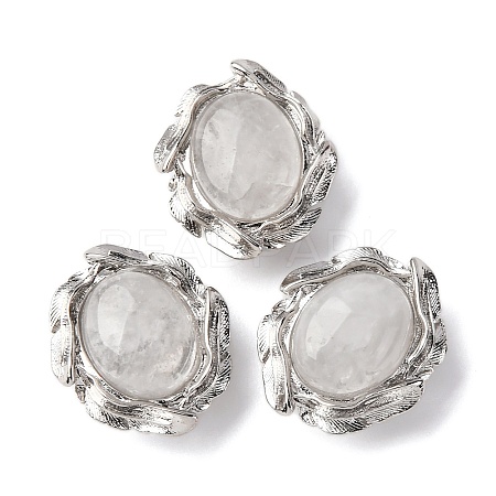 Natural Quartz Crystal Oval Multi-Strand Links G-G207-02P-10-1