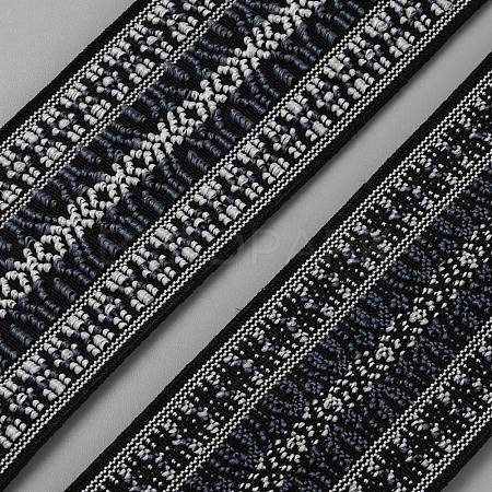 Ethnic Style Polyester Jacquard Ribbons SRIB-WH0011-258A-1