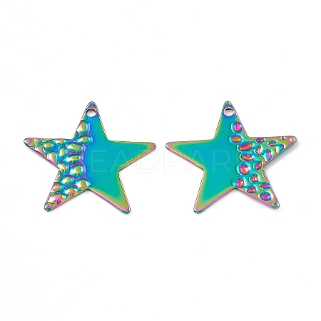 Ion Plating(IP) 304 Stainless Steel Pendants STAS-B031-03R-1