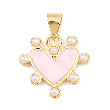 Brass Enamel Pendants LS-KK-B168-01G-04-1