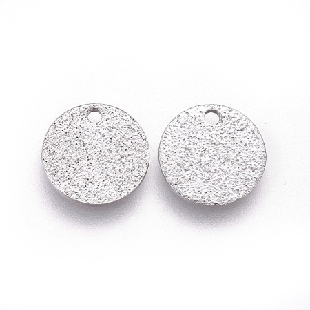 Non-Tarnish 304 Stainless Steel Charms STAS-E455-02P-10mm-1