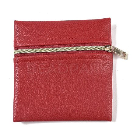 Imitation Leather Jewelry Storage Zipper Bags ABAG-G016-01B-01-1