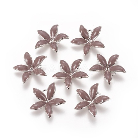 Brass Enamel Peg Bails Pendants KK-F803-26P-02-NF-1