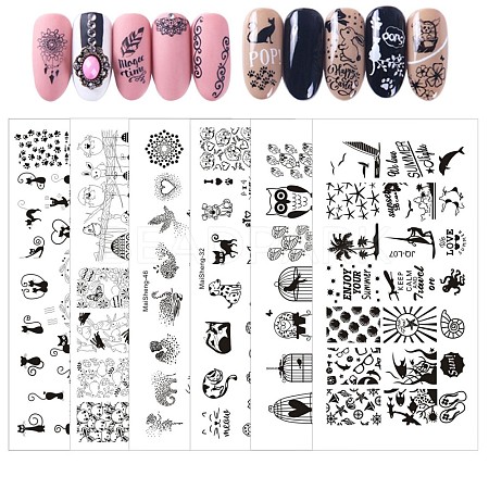 Stainless Steel Nail Art Stamping Plates MRMJ-S035-148-1