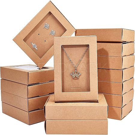 Foldable Drawer Type Creative Kraft Paper Box LS-CON-WH0077-12-1