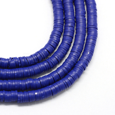 Handmade Polymer Clay Beads CLAY-R067-6.0mm-A09-1