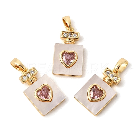 Natural Shell Pendants KK-Z149-22G-1