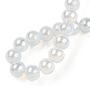 Electroplate Transparent Glass Beads Strands GLAA-T032-T8mm-AB14-5