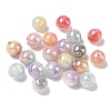 Luminous Two Tone Resin & Glitter Powder Beads RESI-F073-02-2