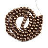 Baking Paint Glass Pearl Round Bead Strands HY-Q003-10mm-30-3