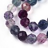 Natural Rainbow Fluorite Beads Strands G-S345-8mm-29-4
