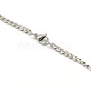 304 Stainless Steel Curb Chain/Twisted Chain Necklaces STAS-F143-16P-3