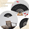 Plastic & Lace Folding Fan AJEW-WH0709-241B-5