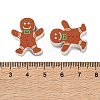 Christmas Theme Schima Wood Beads WOOD-F018-03-4