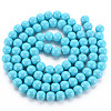 Painted Glass Bead Strands DGLA-S071-8mm-43-2