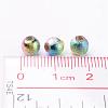 Spray Painted Acrylic Beads PB25P9282-4