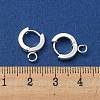 201 Stainless Steel Huggie Hoop Earrings Findings STAS-A167-01I-S-3