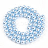 Baking Paint Pearlized Glass Pearl Bead Strands HY-N002-6mm-A05-3