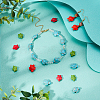 4 Strands 4 Styles Dyed Synthetic Turquoise Beads Strands G-GA0001-62-6