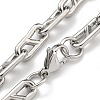 304 Stainless Steel Link Chain Bracelets BJEW-H618-07P-2