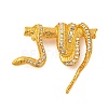 Zinc Alloy Crystal Rhinestone Enamel Brooch LS-JEWB-U010-02G-01-1