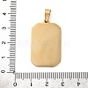 Ion Plating(IP) 304 Stainless Steel Enamel Pendants STAS-Q003-01G-016-2