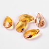 Faceted Teardrop Glass Pendants GLAA-O008-B08-1