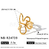 304 Stainless Steel Cuff Open Rings for Women WG51A71-02-1