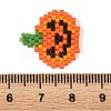 Halloween Glass Seed Beaded Pendants PALLOY-MZ01398-3