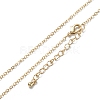 Brass Cable Chain Necklaces X-NJEW-K123-05G-1