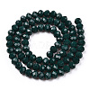 Opaque Solid Color Glass Beads Strands EGLA-A034-P6mm-D12-2