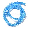 Handmade Millefiori Lampwork Beads Strands LAMP-F035-09B-2