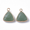 Natural Green Aventurine Pendants G-S359-029A-2