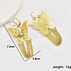 Iron Filigree Butterfly Dangle Leverback Earrings SQ8048-2
