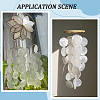 60pcs Flat Round Capiz Shell Pendants SSHEL-SC0001-49-7