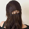 2Pcs 2 Colors Resin and Iron Hair Barrettes PHAR-GO0001-07B-5