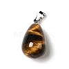 Natural Tiger Eye Pendants G-I332-05P-14-2