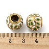 Brass Enamel European Beads FIND-E044-09G-02-3